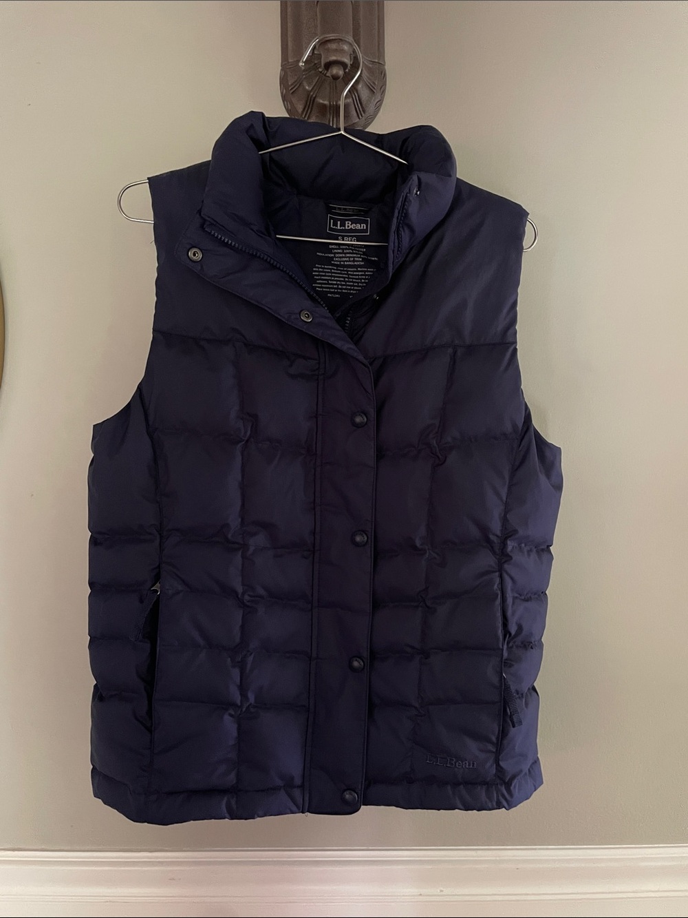 L.L. Bean Women's Deep Purple Quilted Puffer Vest